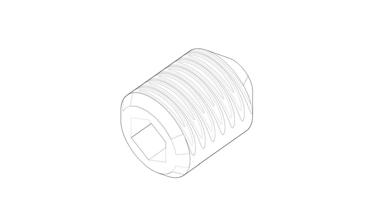 Dornbracht Befestigung Gewindestift Ersatzteile 093111044 M4 x 5 mm 09311104490 von Dornbracht