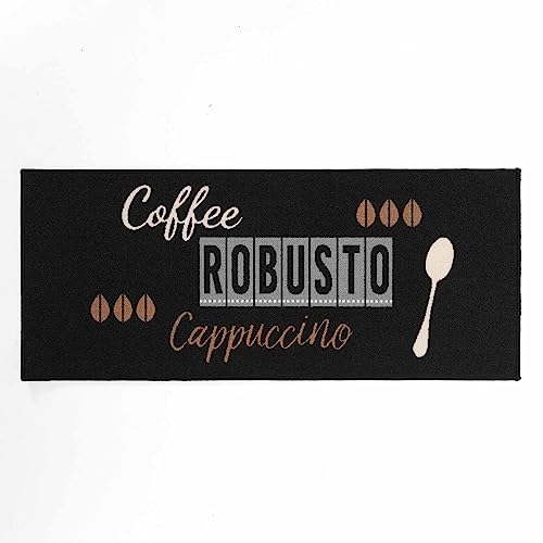 douceur d'intérieur Cappuccino rechteckiger Teppich (50 x 120 cm), Bedruckt von Douceur d'Intérieur