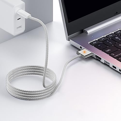 Dpofirs Typ C auf für Magsafe 3 Ladekabel, 2 M 140 W Effizientes Lade-USB-C-Verlängerungskabel, Verlängerungskabel für Pro 2021 M1 Pro Pro 2023 M2 Pro Air 2022 M2 Pro 2023 M2 Pro von Dpofirs