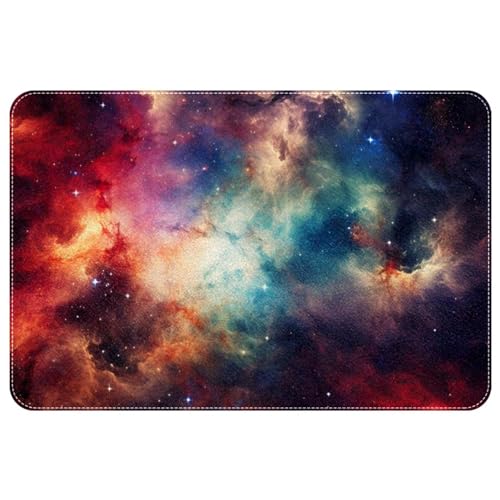 DragonBtu Area Rugs rutschfeste Fußmatte, 60 x 90 cm, helle Galaxie, Sternenhimmel, weich, maschinenwaschbar, Bodenmatte für Schlafzimmer, Boden, Dusche, Eingang, Fußmatte, langlebig von DragonBtu