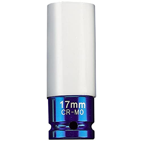 Draper 30631 Expert Hi-Torq Radmutter-Stecknuss für Alufelgen, 17 mm, Blau von Draper