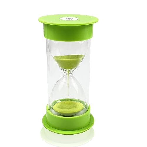 Sanduhr für Kinder, Sanduhre, Zylindrische Sanduhr, Sanduhren Set Kinder, Sanduhr-Timer, Sanduhr Glas Timer, Küchen-Timer-Uhr, Zeitmanagement-Assisten, Kreative Geschenke (3 Minuten, Grün) von Dream HorseX