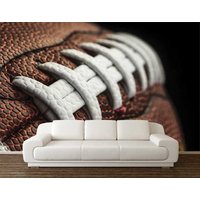 Football Wandbild, American Football Tapete, Peel & Stick Fußball Wandbedeckung, Wandkunst, Fans Wanddeko von DreamVinyl