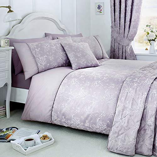 Serene – Jasmin – Pflegeleichtes Bettbezug-Set | Einzelbettgröße | Lavendel-Bettwäsche von DREAMS AND DRAPES