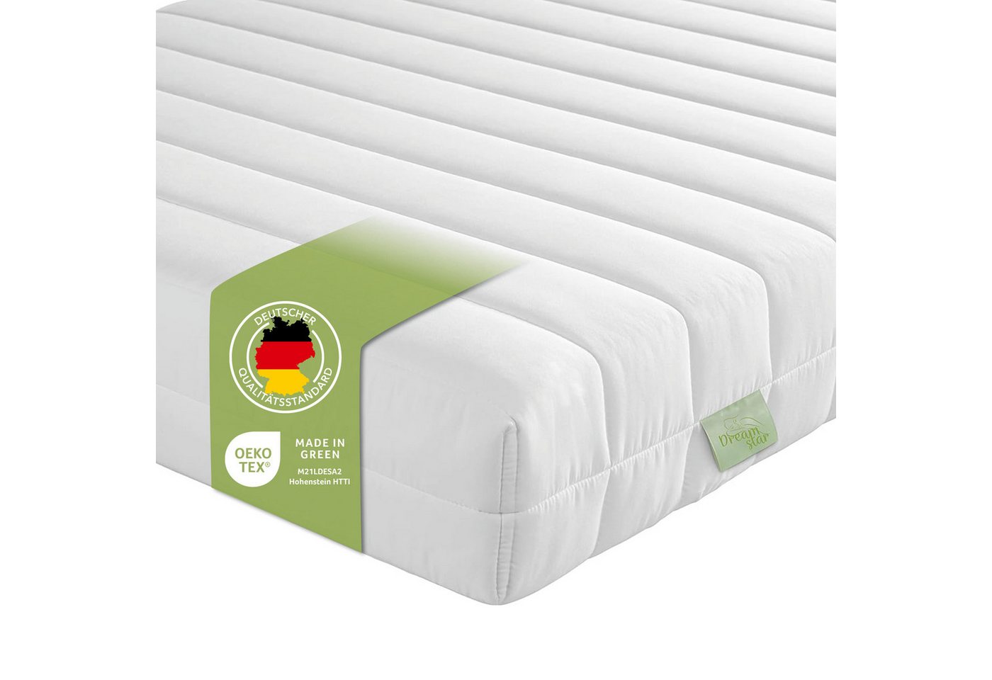 Kaltschaummatratze Easy Flex, Wendematratze mit zwei unterschiedlich festen Liegeseiten, Dreamstar, 10 cm hoch, 90x200 cm, 140x200 cm und weitere Größen von Dreamstar