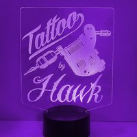 Tattoo-Künstler-Nachtlicht, Personalisierte 16 Farben, Fernbedienung Und Kostenloser Versand von Dreamyledlights