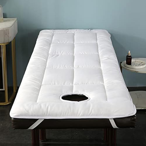 Dremdo Faltbare Bett Matratze Topper Für Salon Schönheit Massage Matratze Pad Mit Gesicht Atemloch Quadratische Kopfmassage, Schönheit Bett Abdeckung Massage Salon,4,70 * 190cm von Dremdo