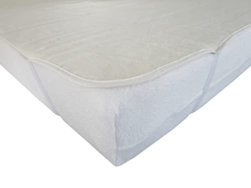 Dukal | Molton-Auflage mit Eckgummi | 200 x 220 cm | aus hochwertigem Kalmuck-Molton | 100% Baumwolle | Gewicht ca. 440g/m² | Made in Germany von Dukal