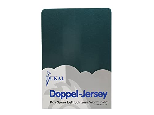 Dukal | Spannbettlaken für runde und achteckige Matratzen | Durchmesser ca. 240 – 245 cm | aus hochwertigem DOPPEL-Jersey | 100% Baumwolle | Farbe: Tanne von Dukal