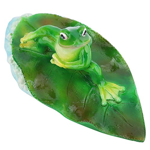 Künstliche Schwimmende Frosch Wasser Blume Amimal Teich Home Party Dekoration Urlaub Schwimmbad Tier Badewanne Garten Figur Brunnen Ornament Blatt Rasenfläche (Linke Brandung Kleiner Frosch) von Duokon