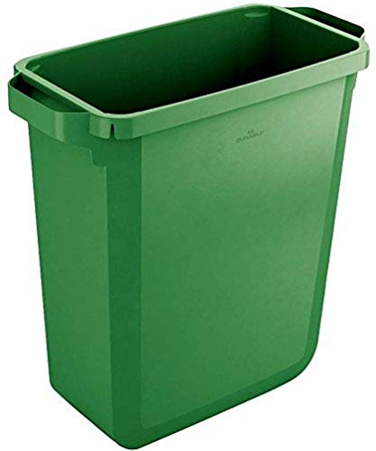 Durable Abfalleimer Durabin 60 Liter, lebensmittelecht, mit Tragegriffen, grün, 1800496020 von Durable