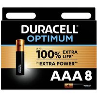 Duracell Optimum Micro (AAA)-Batterie Alkali-Mangan 1.5V 8St. von Duracell