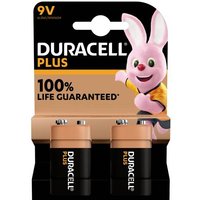 Duracell Plus-9V B2 9V Block-Batterie Alkali-Mangan 9V 2St. von Duracell