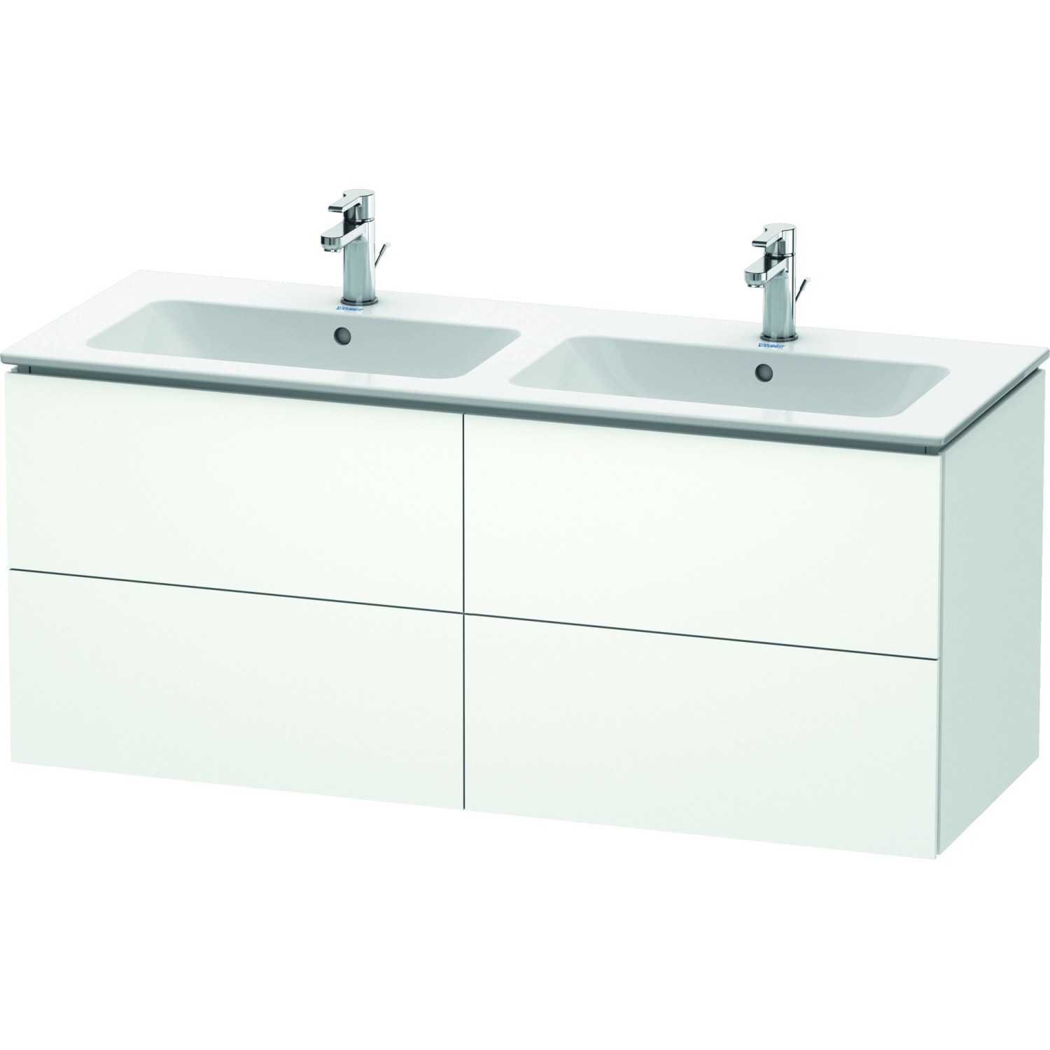 Duravit Waschbeckenunterschrank L-Cube Weiß matt 129 cm von DURAVIT