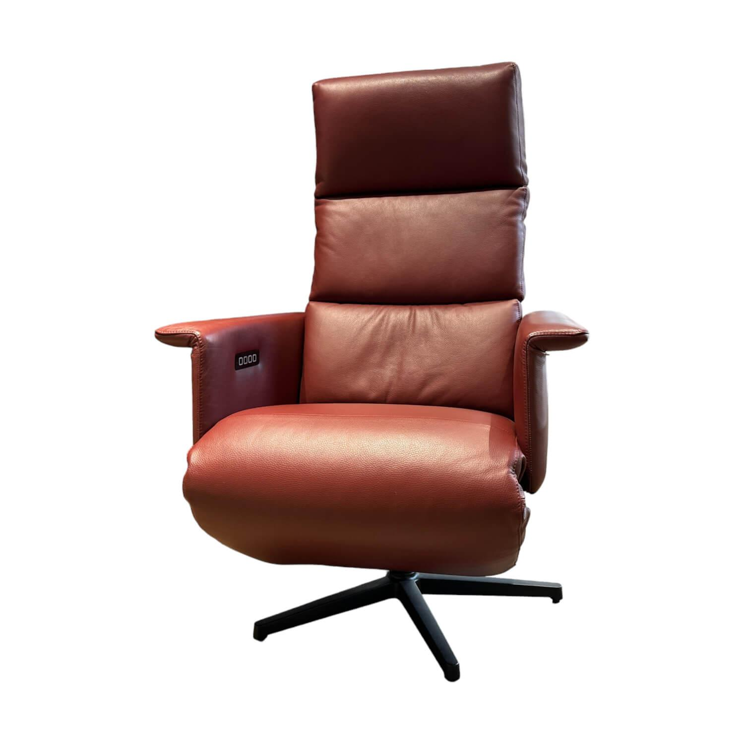 Relaxsessel Jackson Leder Royal Burgundy Rot Sternfuß Schwarz Mit Elektrischer V... Relaxsessel Jackson Leder Royal Burgundy Rot Sternfuß Schwarz Mit Elektrischer V... von Durlet