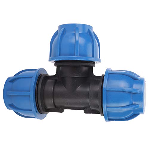 Wasserrohrverbinder, PE-Kunststoff-Wasserrohrverschraubungszubehör 32-mm-T-Verbinder Für Rohrverbindung Umkehrosmose von Dussdote