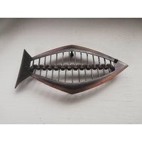Tisch Untersetzer Fisch Kupfer Mit Eisen Nordisch Modern-Schwedisch Handarbeit Und Qualität Vintage von DustRoad