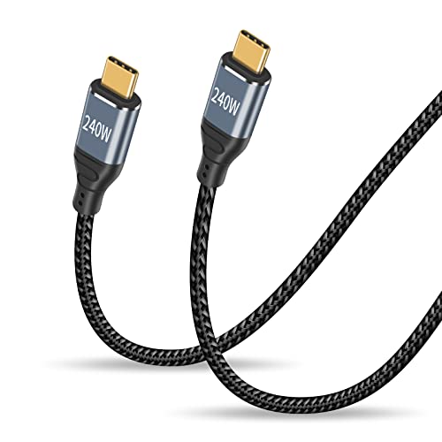 Duttek USB C zu USB C fast charging Cable 1M, 240w USB C Ladekabel, PD3.1 abwärtskompatibel mit 140W 100W Fast Charging für MacBook Pro/Air, iPad Pro/Air, Samsung S23/22/21, Pixel, Switch von Duttek