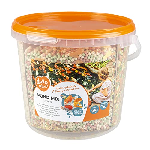 duvoplus, Mix für Teichfische, 3-in-1, 5 l – 515G, Fischfutter von Duvoplus