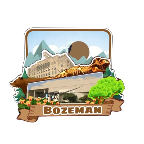 Bozeman Montana USA Amerika Holz-Kühlschrankmagnet, niedlich, 3D-Stadt-Reisesouvenirs, Basteln, handgefertigte Kühlschrank-Aufkleber, Zuhause, Whiteboard-Dekoration, Sammlung, Geschenk von Dwutahcy