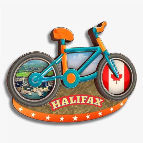 Halifax Kühlschrankmagnet aus Holz in Kanada, niedlich, 3D-Stadt, Reise, Souvenirs, Basteln, handgefertigt, Kühlschrankaufkleber, Zuhause, Whiteboard, Dekoration, Sammlung, Geschenk von Dwutahcy