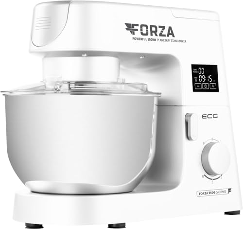 ECG FORZA 5500 Giorno Bianco Küchenmaschine 1500W Touch Display Edelstahl/Weiß ECG FORZA 5500 Giorno Bianco Küchenmaschine 1500W Touch Display Edelstahl/Weiß von ECG