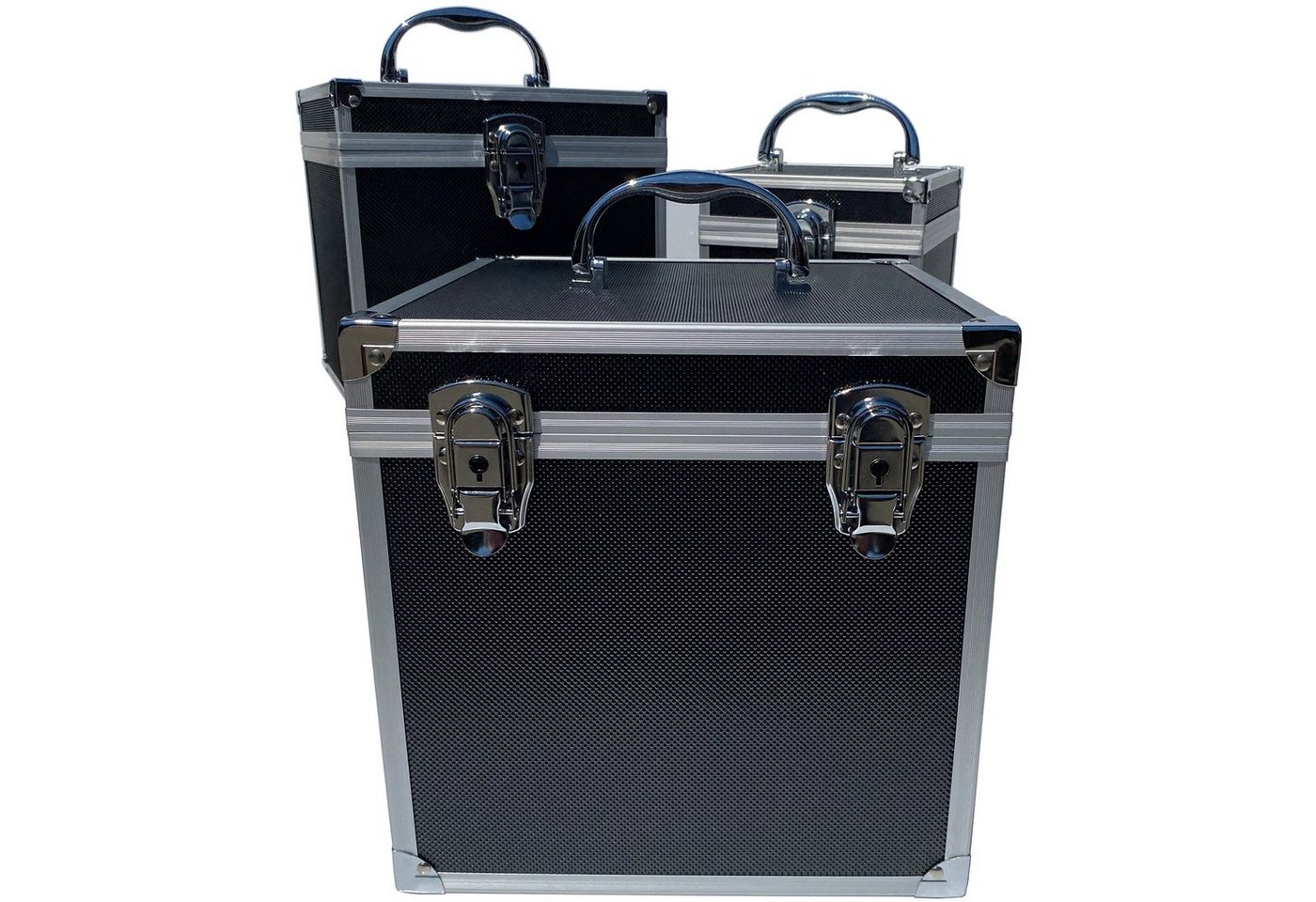 ECI Tools Werkzeugkoffer ECI Aluminium Koffer Schwarz Würfelform Leer verschiedene Größen mit von ECI Tools