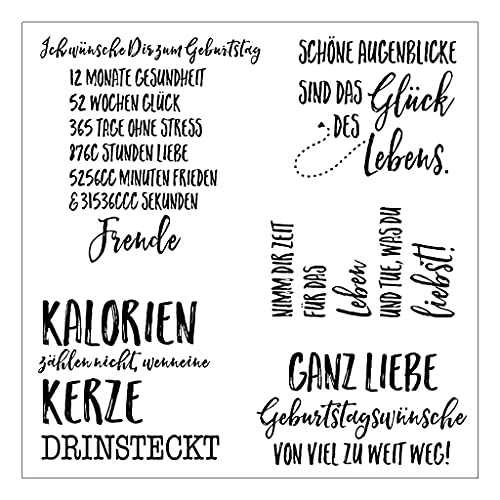Deutsch Transparente Briefmarke, Silikon Stempel Set, Clear Stamps,DIY Scrapbooking Werkzeug Bastelei von ECMQS