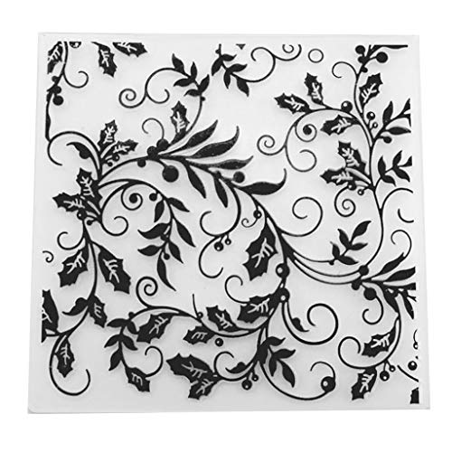 ECMQS Blume Kommt DIY Kunststoff Embossing Folder Prägefolder, Waschbar Reusable Schablone Für Sammelalbum Fotoalbum Karte Machen Dekoration Handwerk von ECMQS