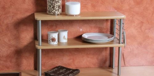 ECO Küchenregal 55x20x38cm Holz Ablage Regal für Küche, Minimalistisch, 1 Regalbrett ECO Küchenregal 55x20x38cm Holz Ablage Regal für Küche, Minimalistisch, 1 Regalbrett von ECO