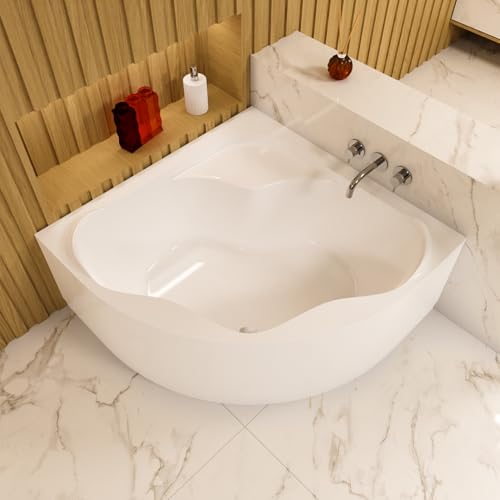 ECOLAM® Badewanne Eckwanne Eckbadewanne Acrylwanne SELMA 140 x 140 cm + Acrylschürze Verkleidung symmetrisch Acryl weiß Ablaufgarnitur Ab- und Überlauf Automatik Füße Silikon ECOLAM® Badewanne Eckwanne Eckbadewanne Acrylwanne SELMA 140 x 140 cm + Acrylschürze Verkleidung symmetrisch Acryl weiß Ablaufgarnitur Ab- und Überlauf Automatik Füße Silikon von ECOLAM