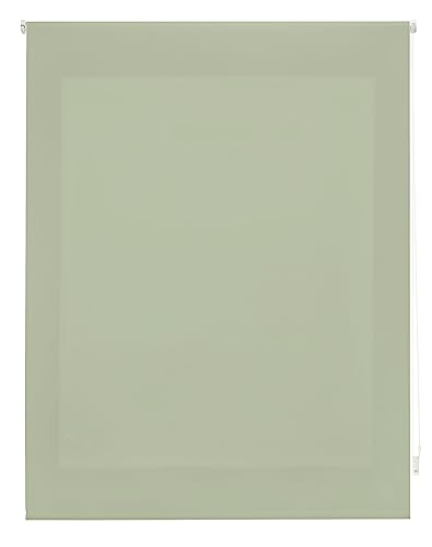 ECOMMERC3 | Glattes, durchscheinendes Rollo 100x175 Breite x Höhe - Rollo Stoffmaß 97x170- Einfache Rollo - Installation an Wand oder Decke - Rollo Pastellgrün von ECOMMERC3