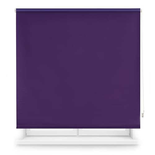 ECOMMERC3 | Verdunkelungsrollo, Premium-Größe, 100 x 220 cm, Verdunkelungsrollo, Stoffgröße 97 x 215 cm, Violett von ECOMMERC3