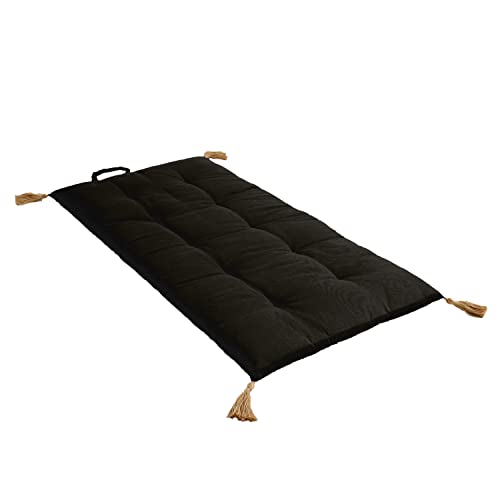 ED Enjoy Home Futon mit 4 Jute, 60 x 120 cm, 2007NRFUJT060120, Baumwolle, Schwarz von ED ENJOY HOME