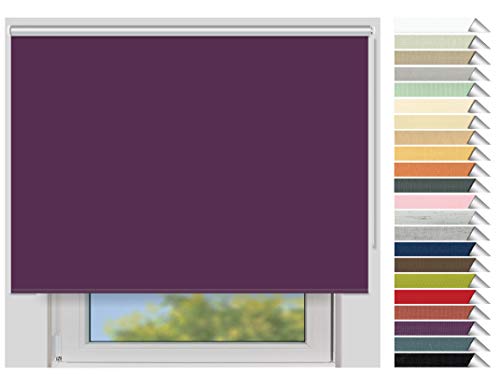 EFIXS Thermorollo Maxi - Maßanfertigung - 32 mm Welle - Farbe: violett (3016) - Breiten von 40-240cm, Hier: Stoffmuster von EFIXS