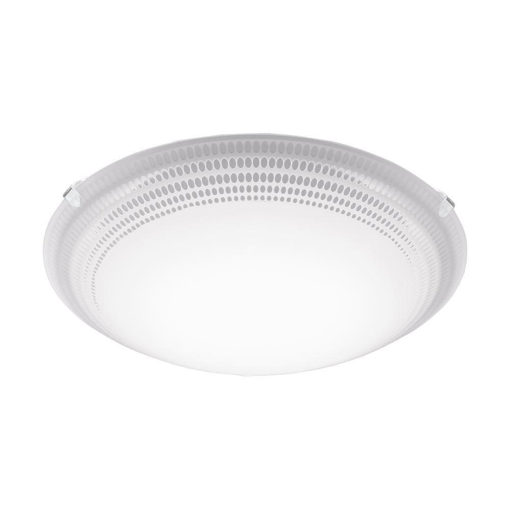 EGLO MAGITTA 1 LED Deckenleuchte Ø250, Dekor Ellipse, 1-flg., weiss, klar von EGLO Leuchten