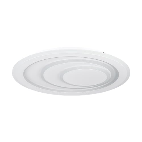 EGLO LED Deckenleuchte Palagiano 1, runde Deckenlampe, Deckenbeleuchtung aus Metall und Kunststoff in Weiß, Lampe in neutralweiß, Ø 48 cm von EGLO