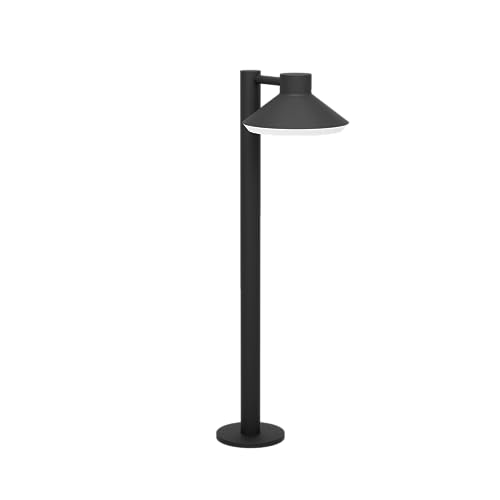 EGLO LED Outdoor Stehlampe Ninnarella, Außenlampe Garten, Außenleuchte Laterne, Wegeleuchte aus Metall in Schwarz und Kunststoff in Weiß, GU10-Leuchtmittel warmweiß, IP44 von EGLO