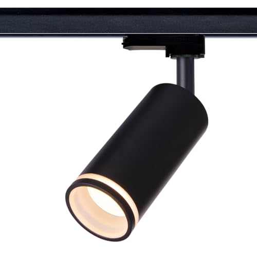 EINLICHT Schienen Strahler | MASTA RING | GU10 Deckenleuchte Schienensystem Deckenlampe für 3 Phasen Schienensystem ØxL 60x110mm, Schwarz von EINLICHT