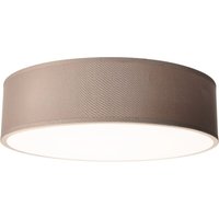 Deckenleuchte Einlicht Fabric für 2x E27, Ø38cm, Taupe, Stoffschrim von EINLICHT