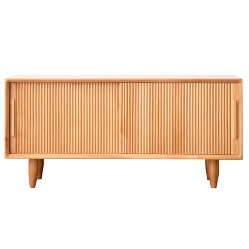 EKDJSN Schuhbank, Eingangsbank mit Stauraum, Verstellbares Regal, Rollladentür mit Abgerundeten Ecken, for Wohnzimmer, Balkon, Wohnzimmer(Wood Color,39.3in/100cm) von EKDJSN