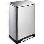 EKO Edelstahl Treteimer 40 L 40,3 (B) x 34,5 (T) x 65 (H) cm Silber von EKO