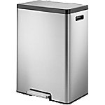 EKO Edelstahl Treteimer 40 L 45 (B) x 33,5 (T) x 65,5 (H) cm Silber von EKO