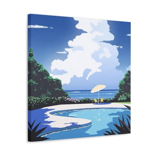 EKoKim Artwork Illustrator Hiroshi Nagai Poster, dekoratives Gemälde, Leinwand, Wandposter und Kunstdruck, modernes Familienschlafzimmer-Dekor-Poster, 70 x 70 cm von EKoKim