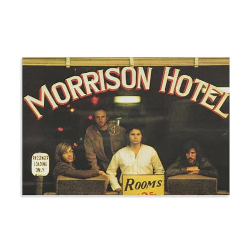 EKoKim Jim Morrison The Doors Band 1969 Foto Morrison Hotel Hard Rock Poster Dekorative Malerei Leinwand Wandposter und Kunstdruck Modern Familie Schlafzimmer Dekor Poster 60 x 90 cm von EKoKim