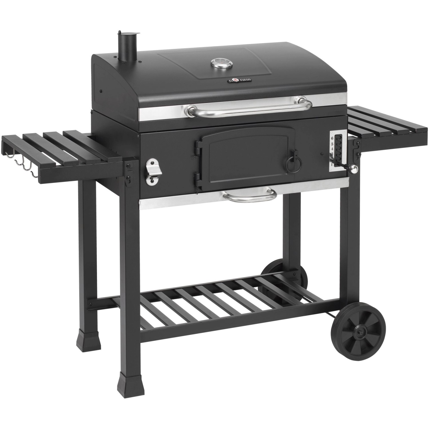 El Fuego Holzkohlegrill Smoker Ontario XXL Schwarz El Fuego Holzkohlegrill Smoker Ontario XXL Schwarz von EL FUEGO