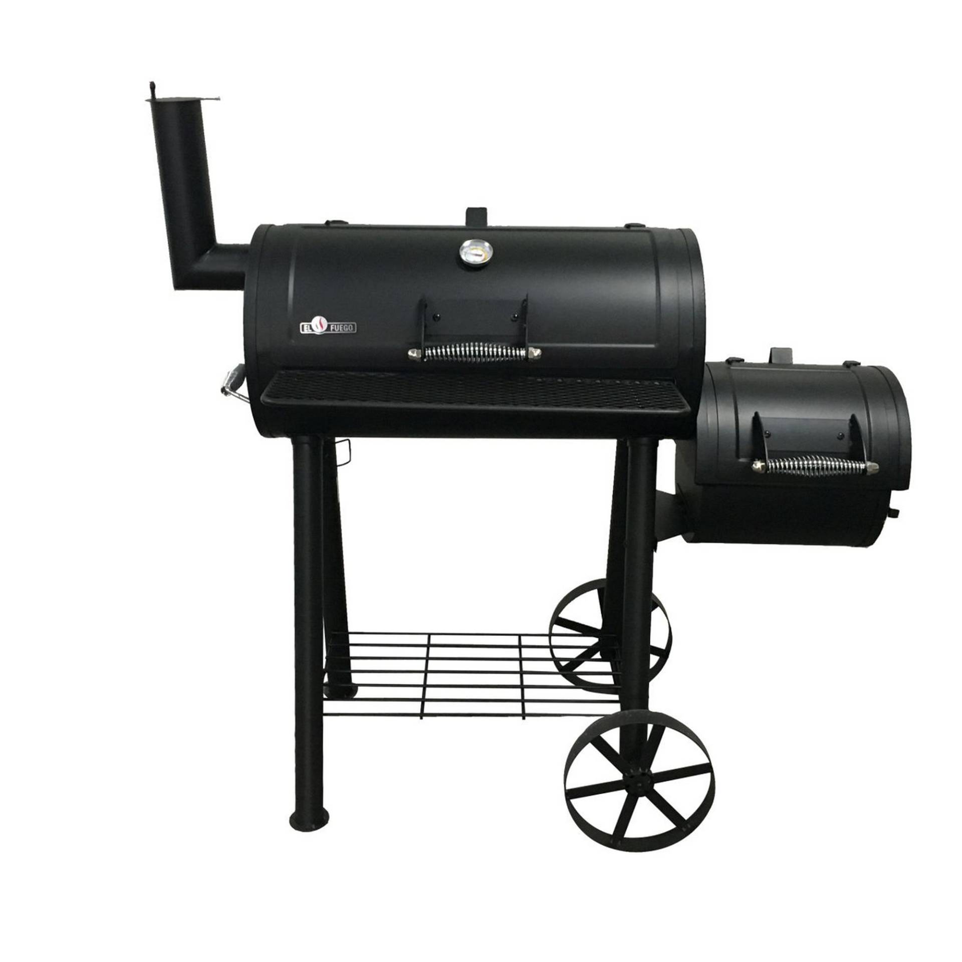 El Fuego Smoker- und Holzkohlegrill 'Edmonton' schwarz 121 x 124 x 66 cm El Fuego Smoker- und Holzkohlegrill 'Edmonton' schwarz 121 x 124 x 66 cm von EL FUEGO