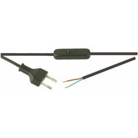 Electro Dh - Durchgangsschalter mit Kabel 2 m. 2A/250V Farbe Schwarz 11.576/N 8430552075775 von ELECTRO DH