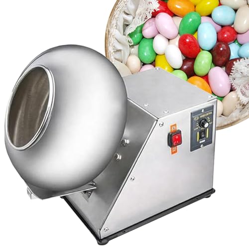ELIKBH Zuckerbeschichtungsmaschine Automatische Schokoladenbeschichtungs-Poliermaschine Tablettenüberzugsmaschine für Kleine Kommerzielle von ELIKBH