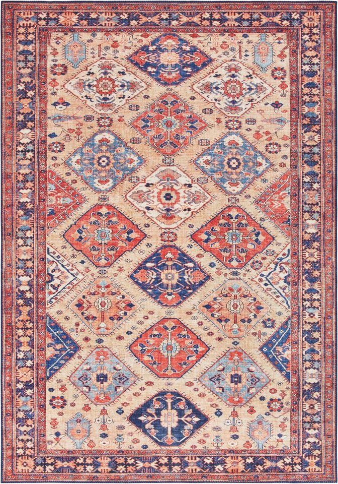 Teppich Afghan Kelim, ELLE DECORATION, rechteckig, Höhe: 5 mm, Orient Optik, Vintage Design, gekettelt, kräftige Farben von ELLE DECORATION